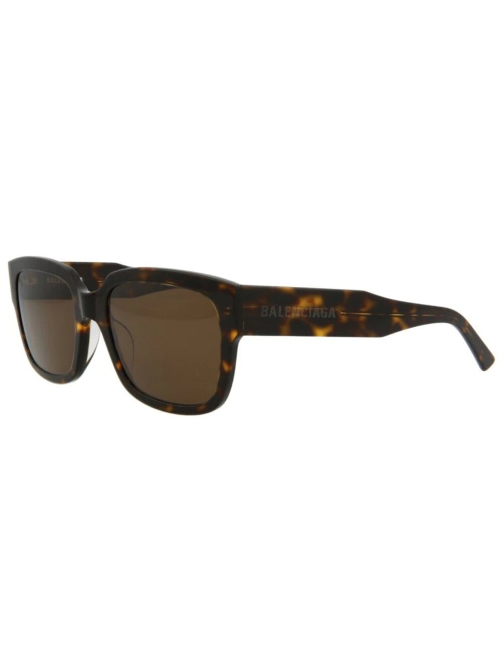 New Balenciaga Women's Sunglasses Square Rectangle Acetate Frame Unisex Havana